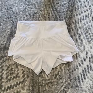 Lululemon White Tennis Shorts